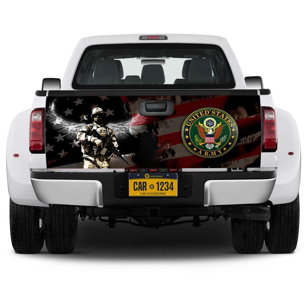 US Army Truck Tailgate Decal Custom American Flag Car Accessories - Gearcarcover - 4