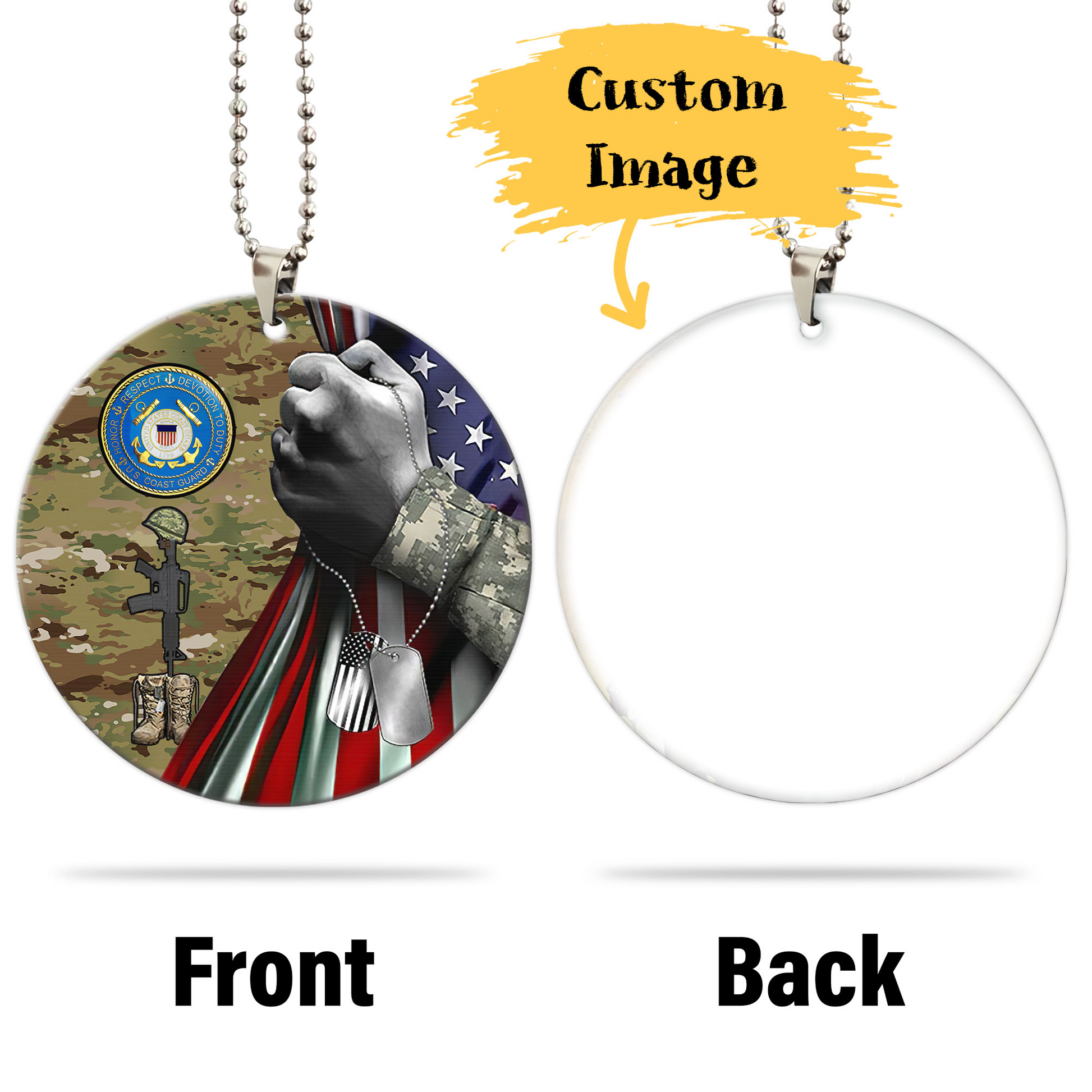 US Coast Guard Ornament Custom Image Car Interior Accessories - Gearcarcover - 4