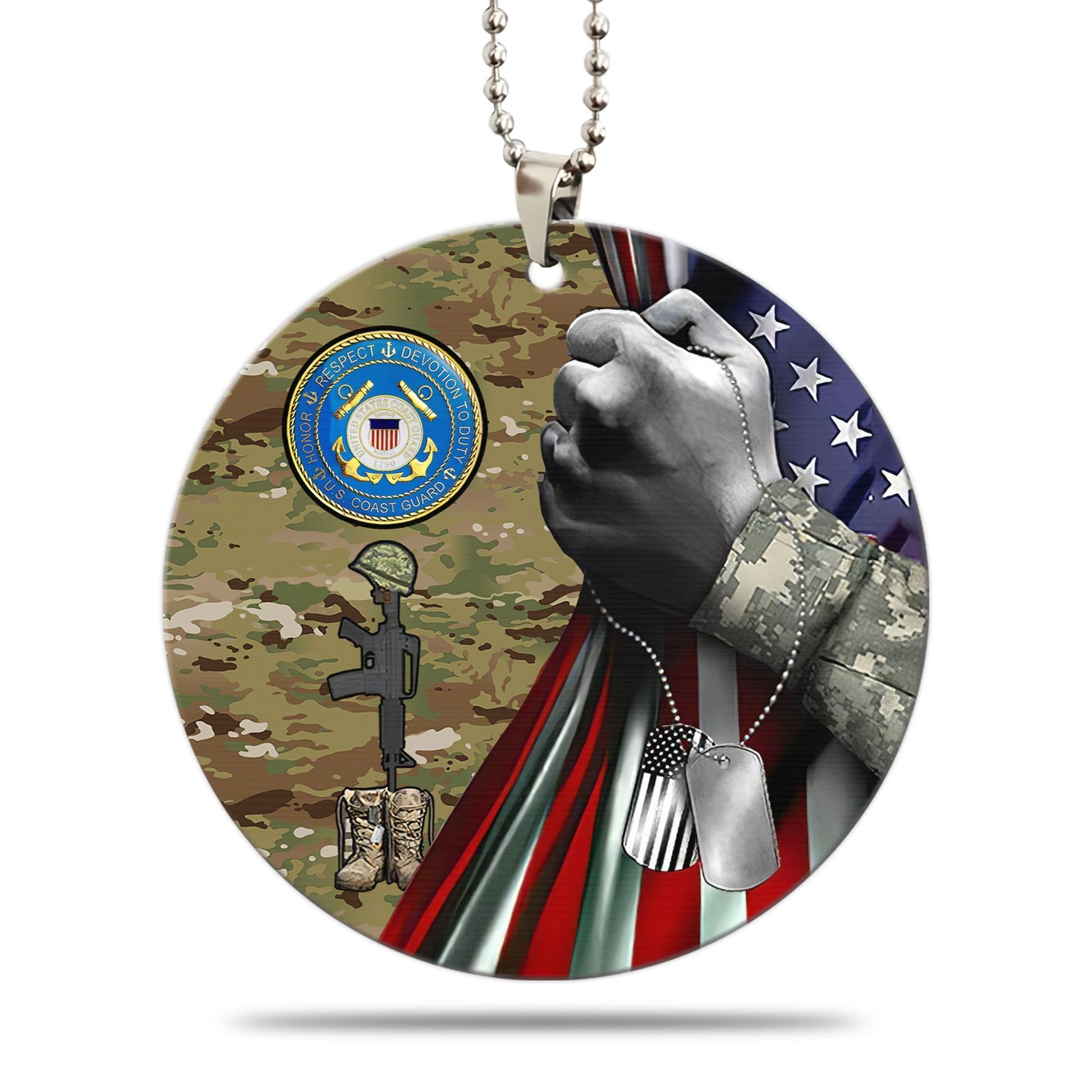 US Coast Guard Ornament Custom Image Car Interior Accessories - Gearcarcover - 1