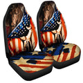 US Flag Horse Car Seat Covers Custom Patriotic Car Accessories - Gearcarcover - 4
