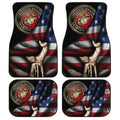 US Marine Corps Car Floor Mats Custom American Flag Car Accessories - Gearcarcover - 1