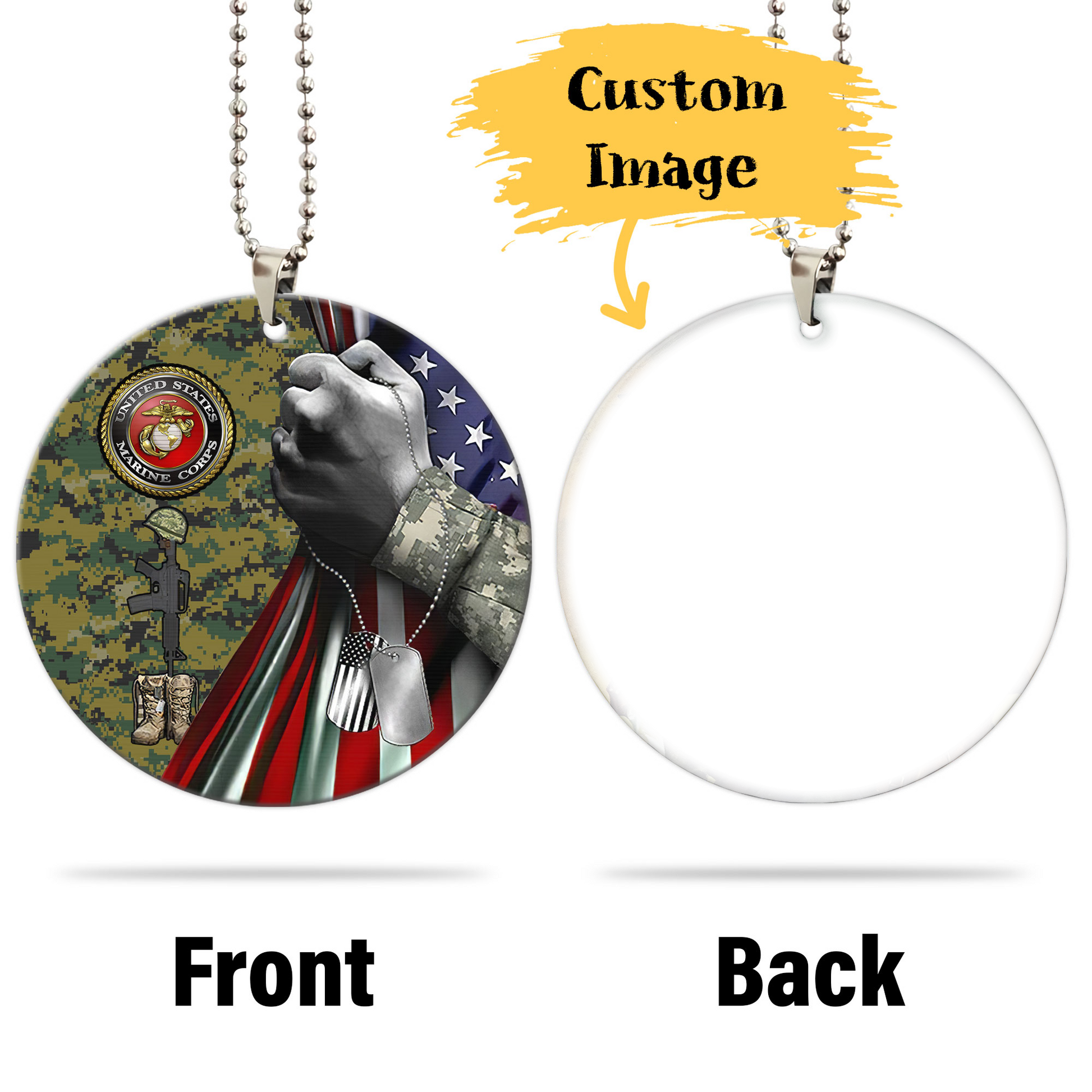 US Marine Corps Ornament Custom Image Car Interior Accessories - Gearcarcover - 4