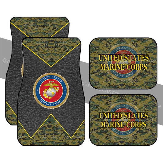 US Military Marine Corps Car Floor Mats Custom Car Accessories - Gearcarcover - 1