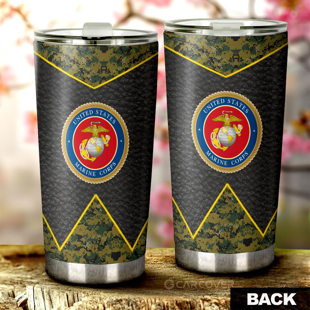 US Military Marine Corps Tumbler Cup Custom Car Accessories - Gearcarcover - 3