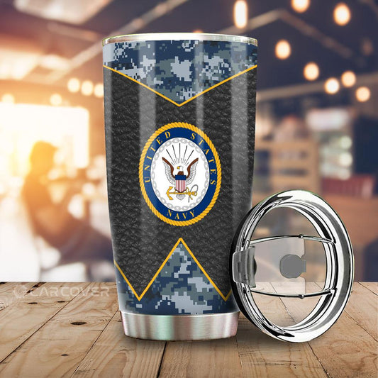 US Military Navy Tumbler Cup Custom Car Accessories - Gearcarcover - 1