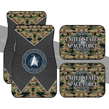 US Military Space Force Car Floor Mats Custom Car Accessories - Gearcarcover - 1