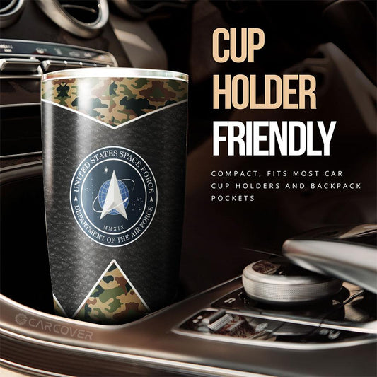 US Military Space Force Tumbler Cup Custom Car Accessories - Gearcarcover - 2