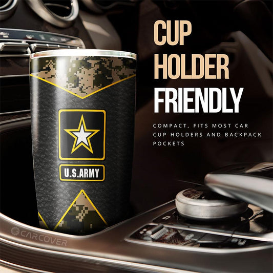 US Military Tumbler Cup Custom U.S Army Car Accessories - Gearcarcover - 2
