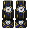 US Navy Car Floor Mats Custom Military Car Accessories Navy Gifts - Gearcarcover - 1