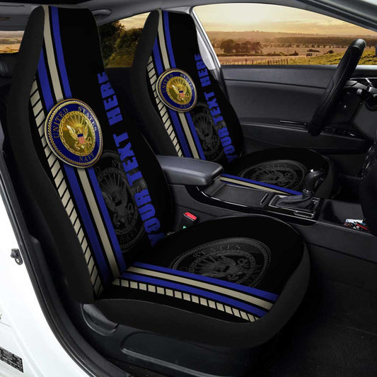 US Navy Car Seat Covers Custom Name Car Interior Accessories - Gearcarcover - 2