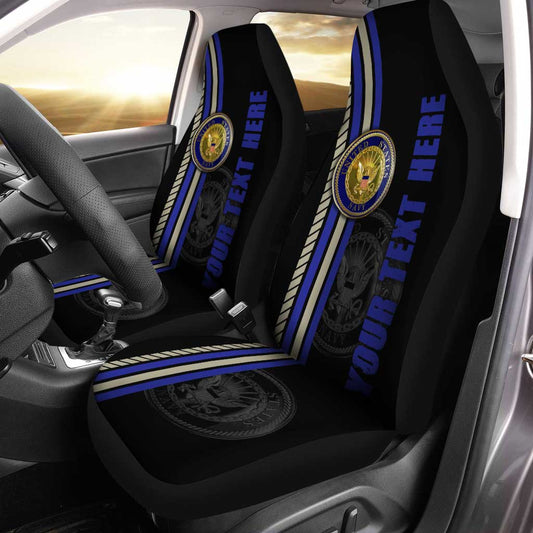 US Navy Car Seat Covers Custom Name Car Interior Accessories - Gearcarcover - 1