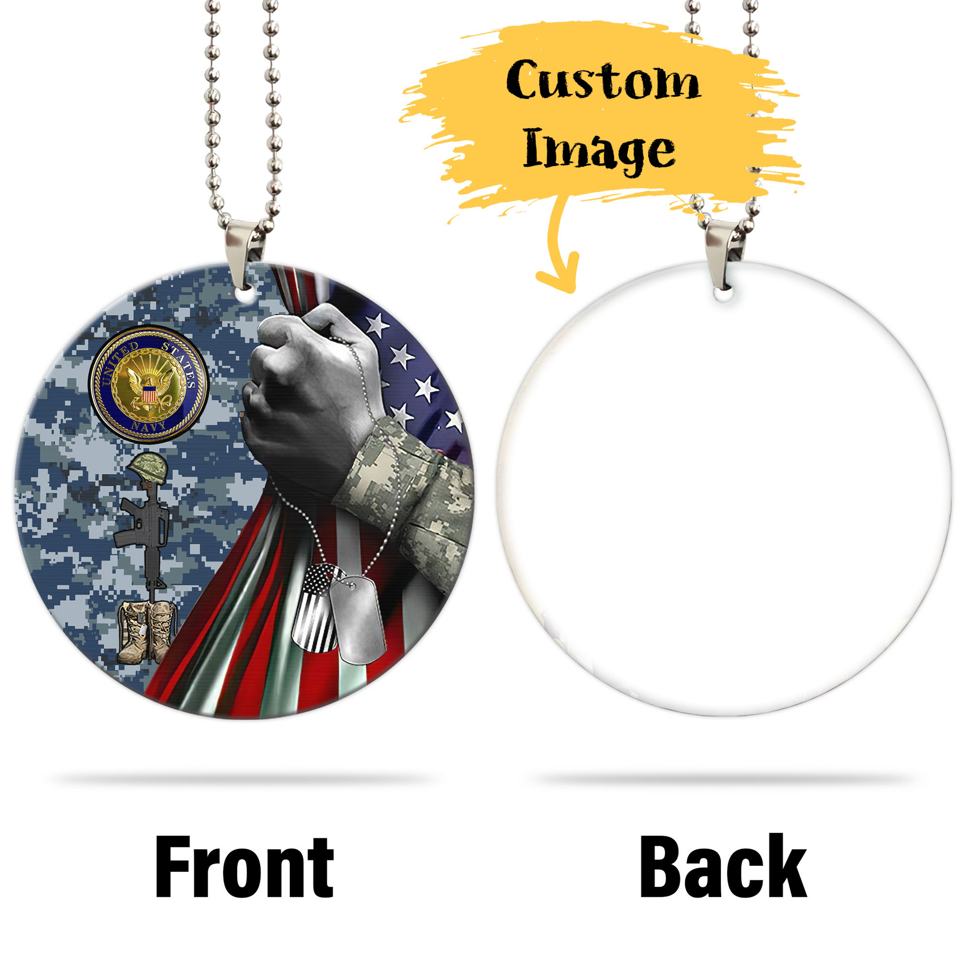 US Navy Ornament Custom Image Car Interior Accessories - Gearcarcover - 4