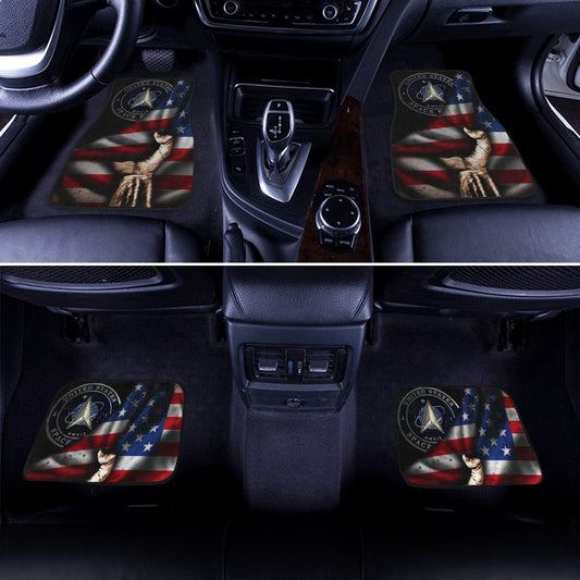 US Space Force Car Floor Mats Custom American Flag Car Accessories - Gearcarcover - 2