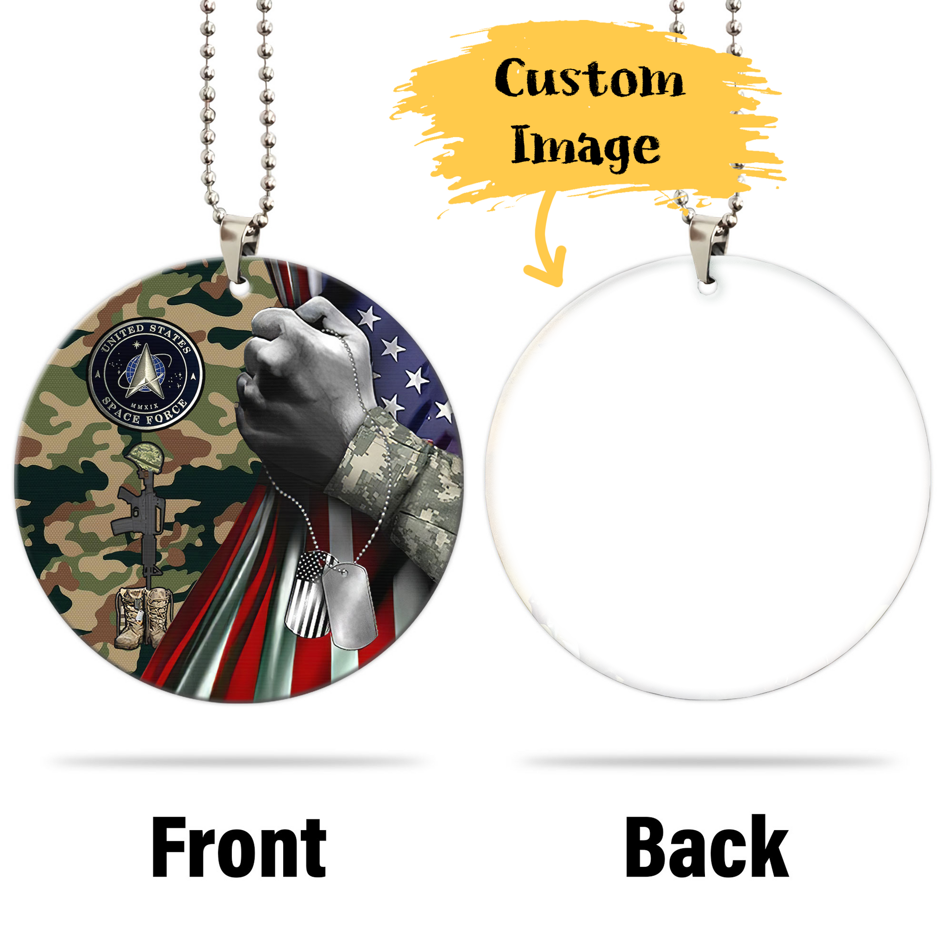US Space Force Ornament Custom Image Car Interior Accessories - Gearcarcover - 4