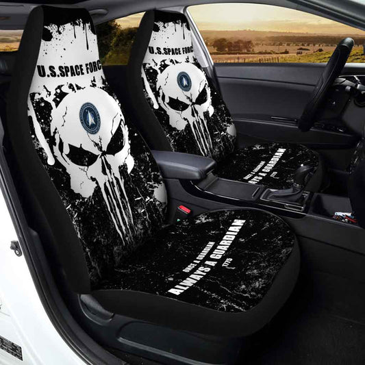 US Space Force Skull Car Seat Covers Custom USSP Car Accessories - Gearcarcover - 2