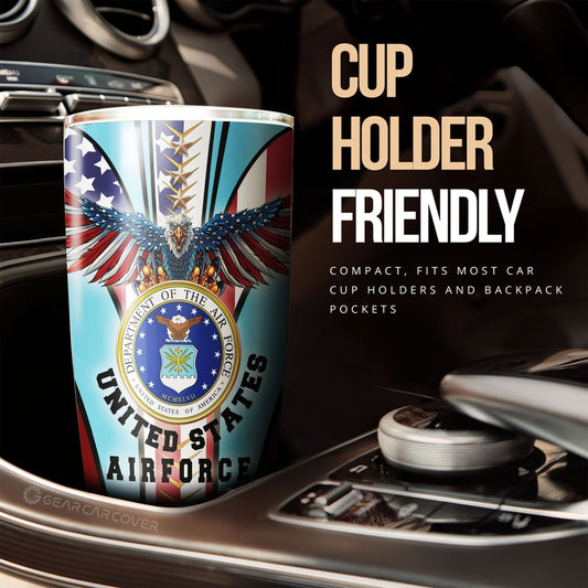 USAF Tumbler Cup Custom United States Air Force Car Accessories - Gearcarcover - 2
