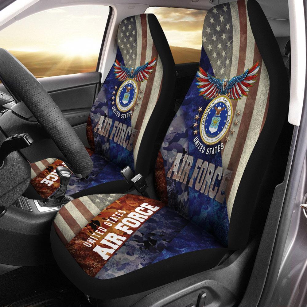 U.S Air Force Car Seat Covers Custom US Armed Forces - Gearcarcover - 1