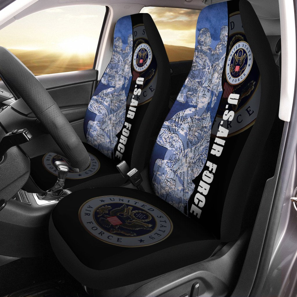U.S Air Force Car Seat Covers Custom USAF Car Accessories Patriotic - Gearcarcover - 2
