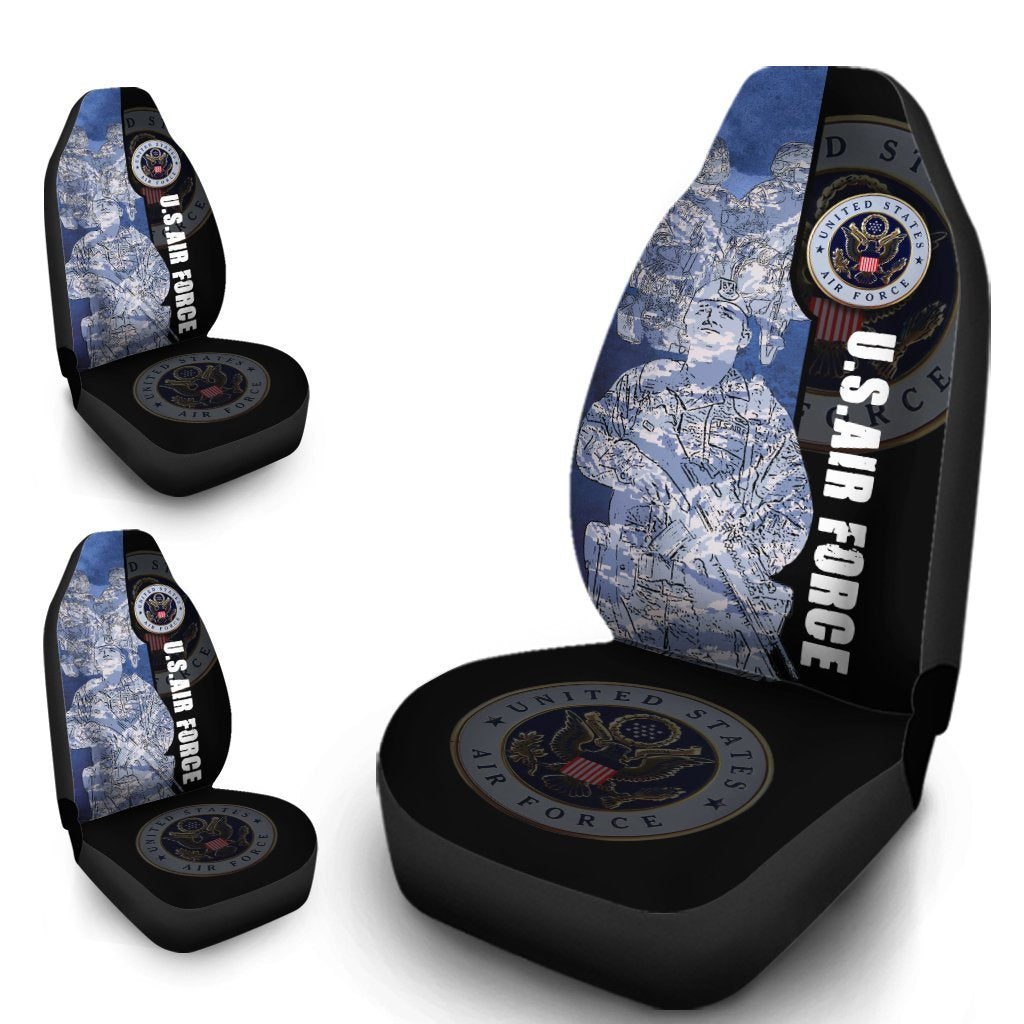 U.S Air Force Car Seat Covers Custom USAF Car Accessories Patriotic - Gearcarcover - 1