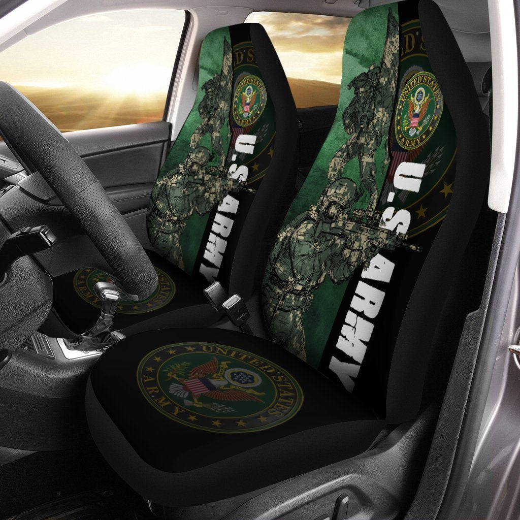 U.S Army Car Seat Covers Custom Camouflage Car Accessories Cool - Gearcarcover - 2