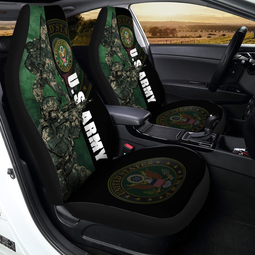 U.S Army Car Seat Covers Custom Camouflage Car Accessories Cool - Gearcarcover - 3