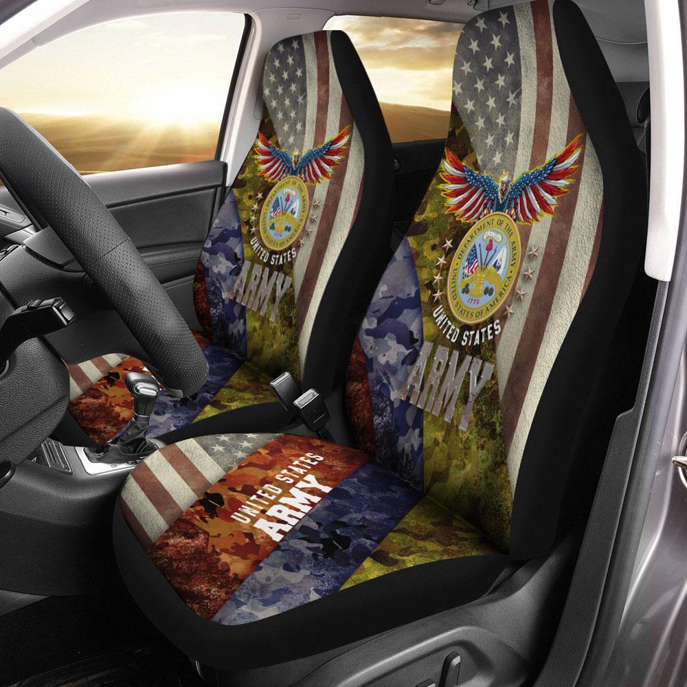 U.S Army Car Seat Covers Custom Military Car Accessories - Gearcarcover - 1