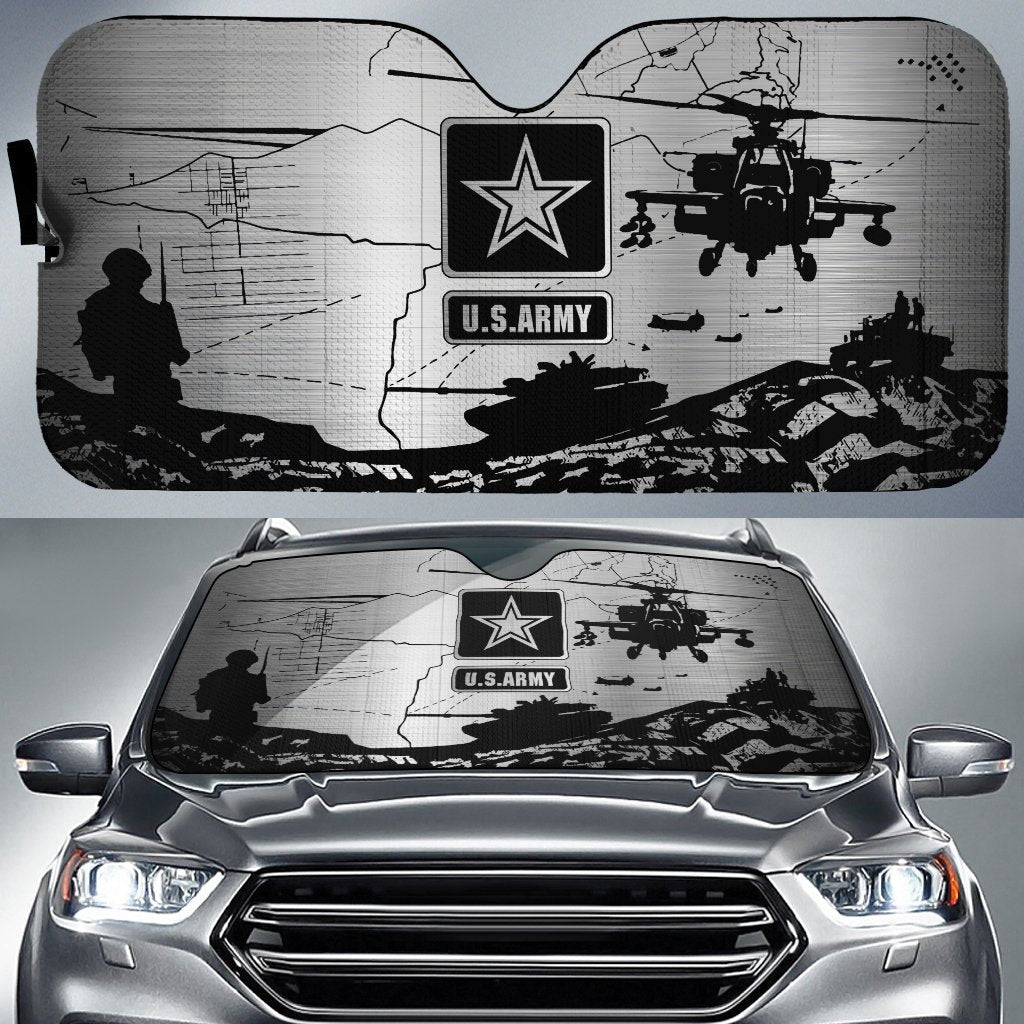 U.S Army Car Sunshade United States Army Car Accessories - Gearcarcover - 1