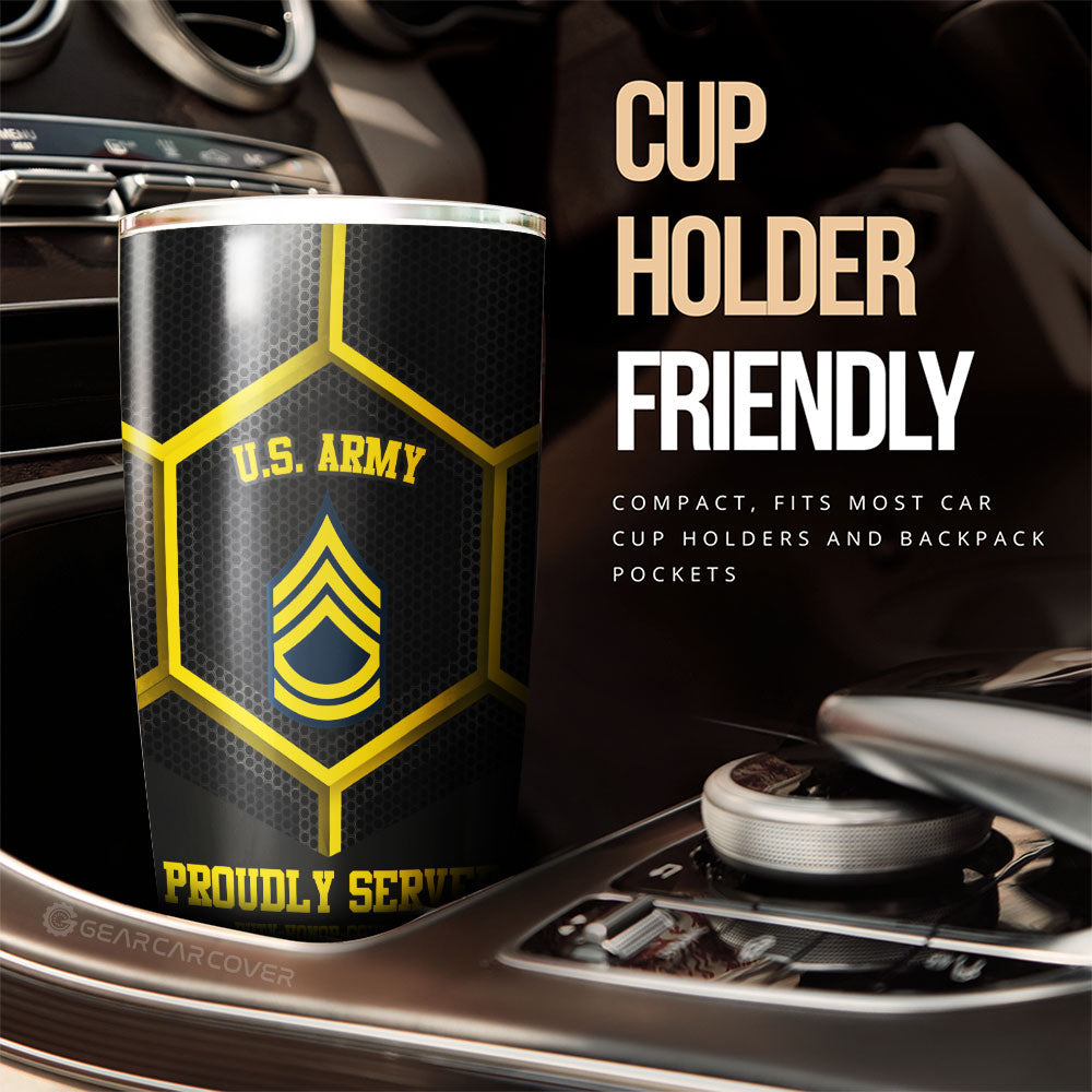 U.S Army Veterans Tumbler Cup Custom US Military Car Accessories - Gearcarcover - 2