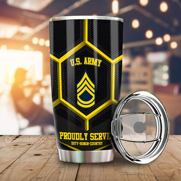 U.S Army Veterans Tumbler Cup Custom US Military Car Accessories - Gearcarcover - 1