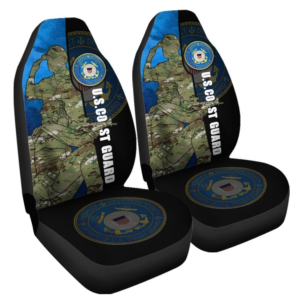 U.S Coast Guard Car Seat Covers Custom Car Interior Accessories - Gearcarcover - 4