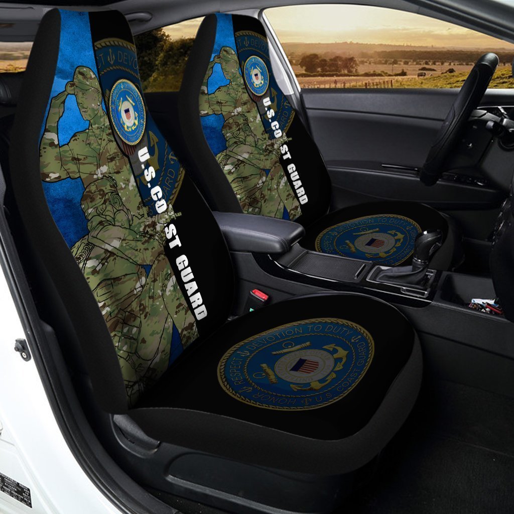 U.S Coast Guard Car Seat Covers Custom Car Interior Accessories - Gearcarcover - 3