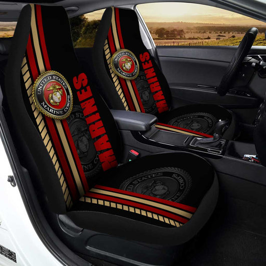 U.S Marine Corps Car Seat Covers Custom Marines Car Accessories - Gearcarcover - 2