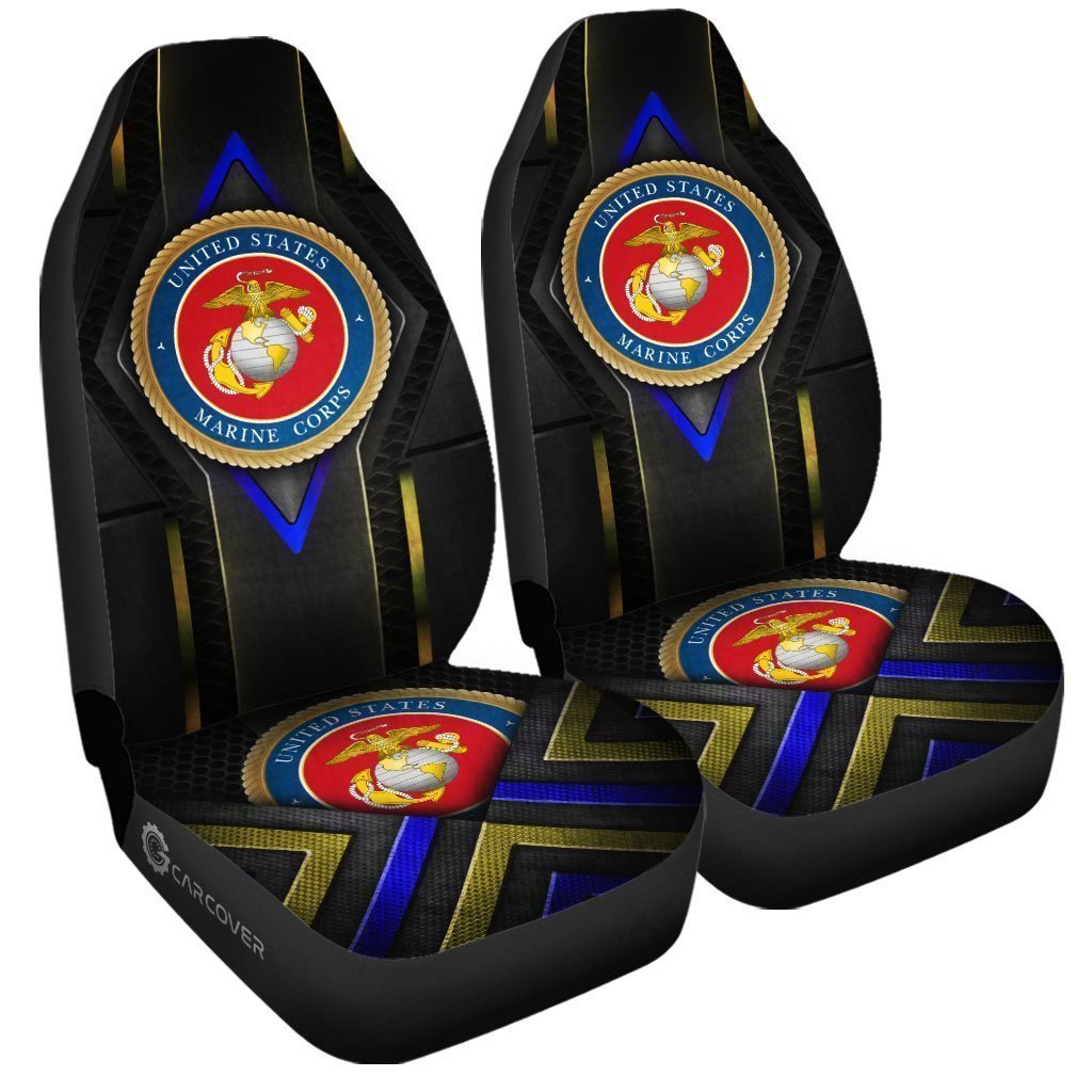 U.S Marine Corps Car Seat Covers Custom USMC Car Accessories - Gearcarcover - 4