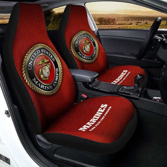 U.S Marine Corps Car Seat Covers Custom USMC Printed Car Accessories - Gearcarcover - 2