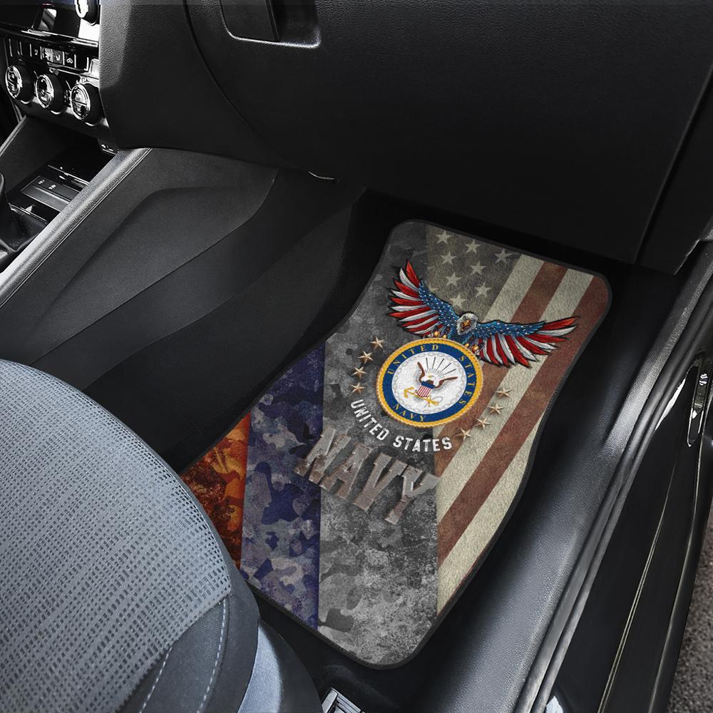 U.S Navy Car Floor Mats Custom US Armed Forces Car Accessories - Gearcarcover - 3