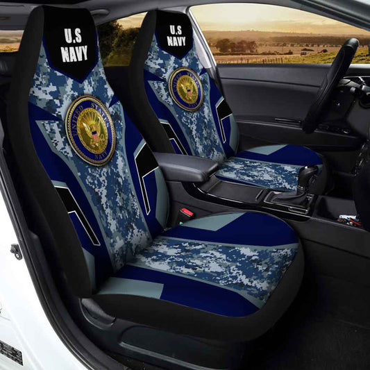 U.S Navy Luxury Car Seat Covers Custom Camouflage Car Accessories - Gearcarcover - 2
