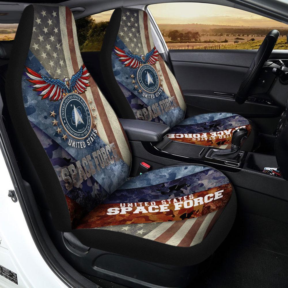 U.S Space Force Car Seat Covers Custom US Armed Forces Car Accessories - Gearcarcover - 2