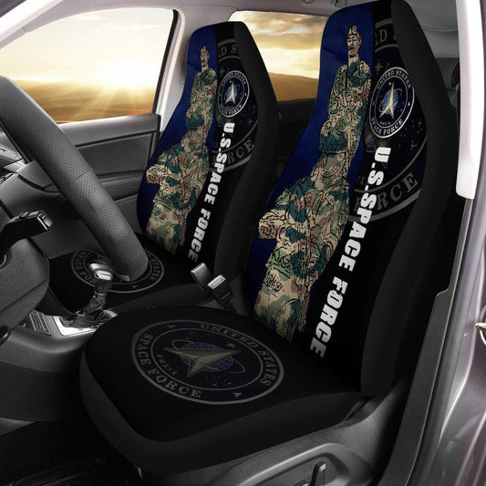 U.S Space Force Car Seat Covers Custom USSF Car Accessories - Gearcarcover - 2
