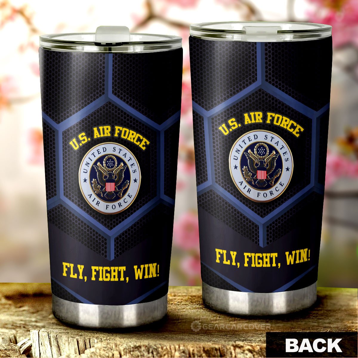 U.S. Air Force Military Tumbler Cup Custom Car Accessories - Gearcarcover - 3