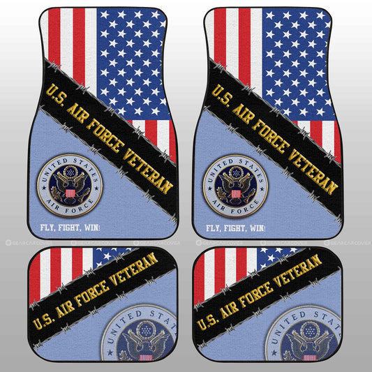 U.S. Air Force Veterans Car Floor Mats Custom United States Military Car Accessories - Gearcarcover - 2