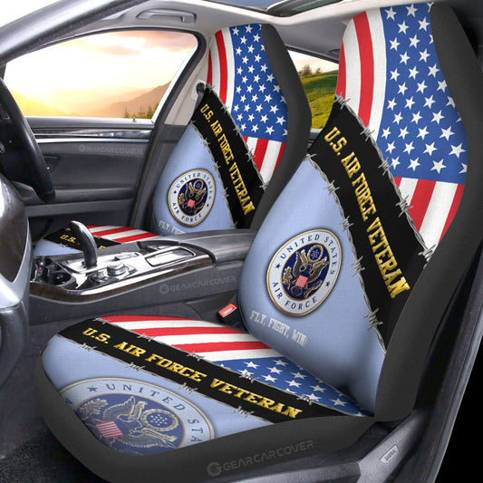 U.S. Air Force Veterans Car Seat Covers Custom United States Military Car Accessories - Gearcarcover - 2