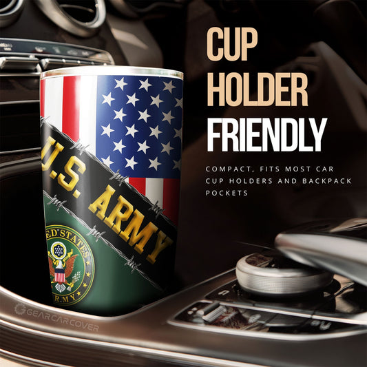 U.S. Army Tumbler Cup Custom United States Military Car Accessories - Gearcarcover - 2