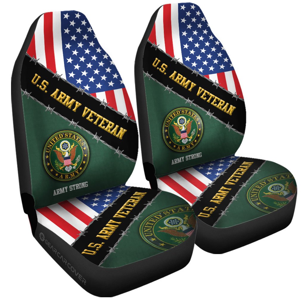 U.S. Army Veterans Car Seat Covers Custom United States Military Car Accessories - Gearcarcover - 3