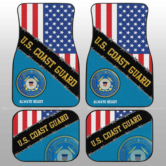 U.S. Coast Guard Car Floor Mats Custom United States Military Car Accessories - Gearcarcover - 2