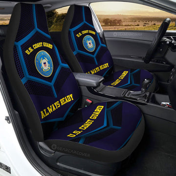 U.S. Coast Guard Car Seat Covers Custom US Military Car Accessories - Gearcarcover - 1