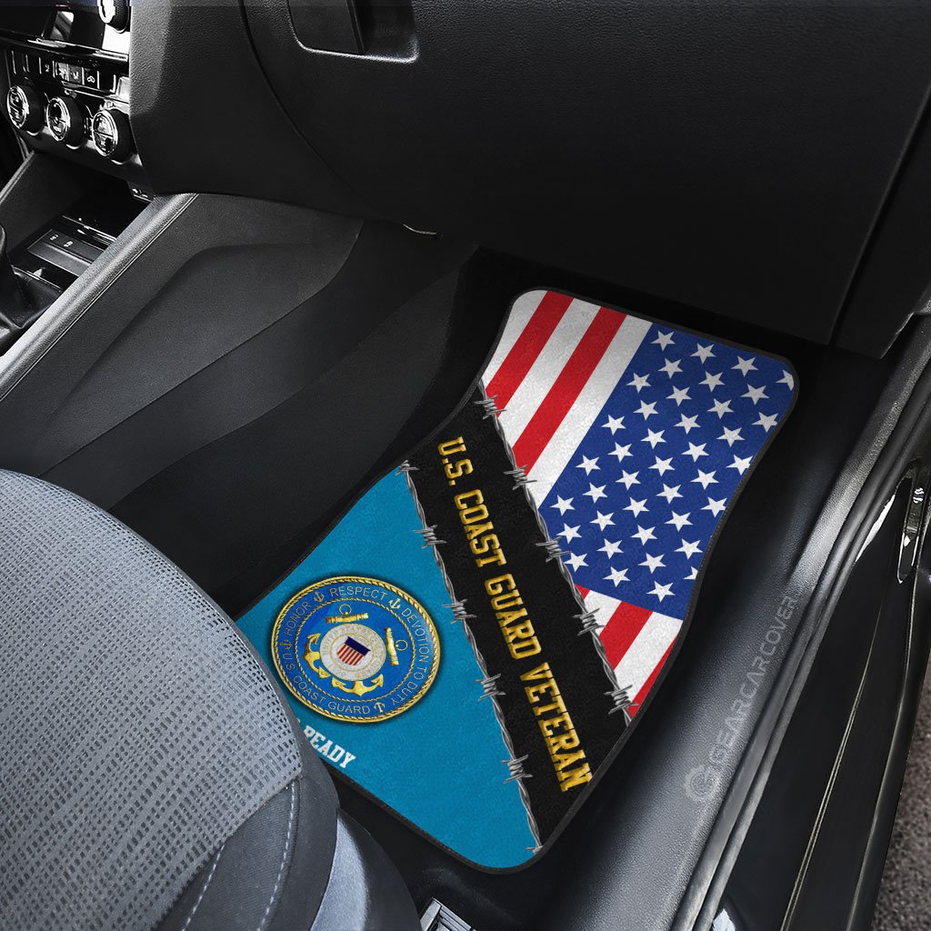 U.S. Coast Guard Veterans Car Floor Mats Custom United States Military Car Accessories - Gearcarcover - 4