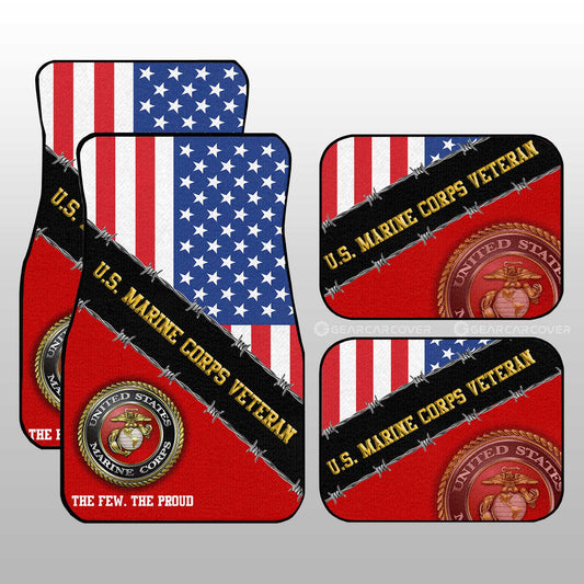 U.S. Marine Corps Car Floor Mats Custom United States Military Car Accessories - Gearcarcover - 1