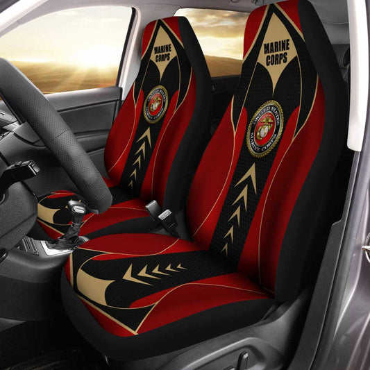 U.S. Marine Corps Car Seat Covers Custom USMC Car Accessories Patriotic - Gearcarcover - 2