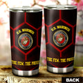 U.S. Marine Corps Tumbler Cup Custom US Military Car Accessories - Gearcarcover - 3