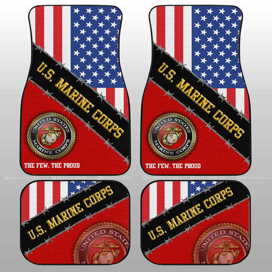 U.S. Marine Corps Veterans Car Floor Mats Custom United States Military Car Accessories - Gearcarcover - 2